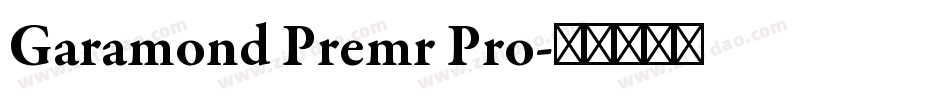 Garamond Premr Pro字体转换